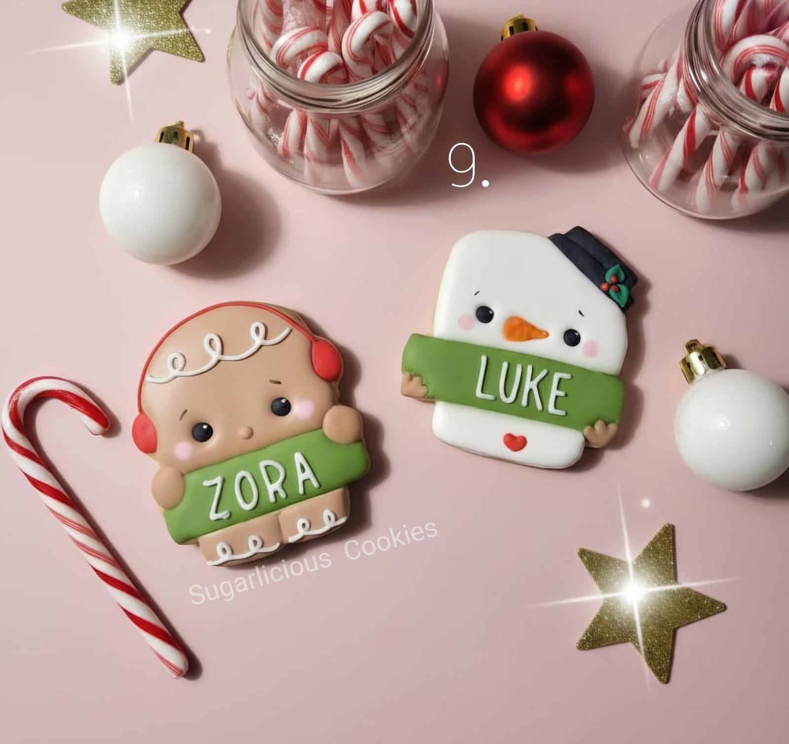 Personalized Christmas Ginger cookies